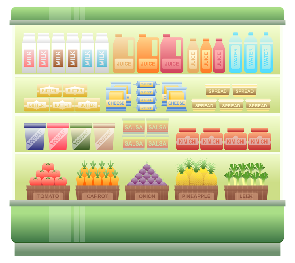 supermarket shelf, chiller, supermarket chiller-1094824.jpg